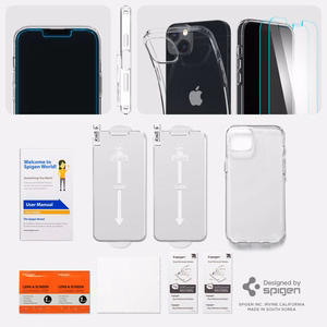 Spigen Crystal Case and Tempered Glass Set for iPhone 14 Plus - Clear