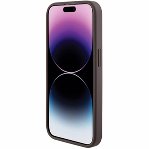 Guess Grip Stand 4G Triangle Strass Suojakuori iPhone 15 Prolle - ruskea