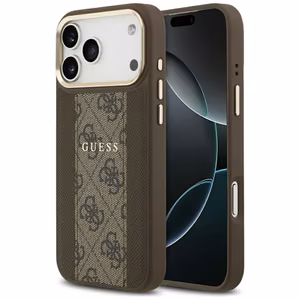 Guess 4G Stripe MagSafe -suojakuori iPhone 17 Pro Max - ruskea