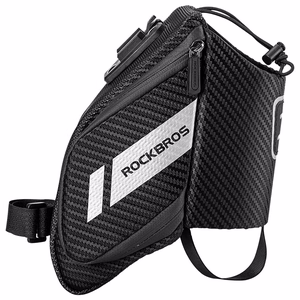 Rockbros C32BK satulalaukku 1.5 l juomapullotaskulla - musta