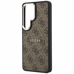 Guess suojakuori 4G Embossed Ring MagSafe Samsung Galaxy S26 Ultra:lle ruskea