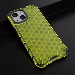 Honeycomb Asia panssari kansi TPU puskuri iPhone 13 mini vihreä