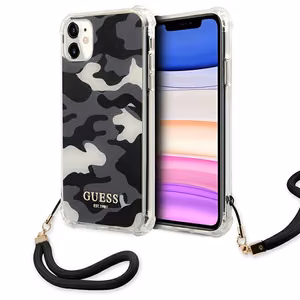 Guess GUHCN61KSARBK iPhone 11 6.1" / Xr musta/musta kovakotelo Camo kokoelma