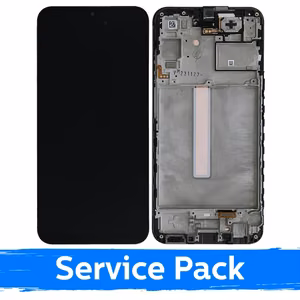 LCD-näyttö Samsung A256 A25 5G musta kehyksellä (service pack) sis. akku