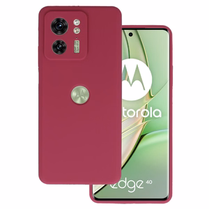 Silicone Lite Case for Motorola Edge 40 5G burgundy