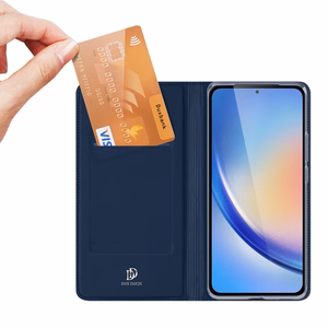 DUX DUCIS lompakkosuojakuori SKIN PRO Samsung A35:lle sininen