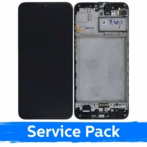 LCD Näyttö yhteensopiva Samsung M215 M21 / M30s M307 Musta Kehyksellä (Service Pack)