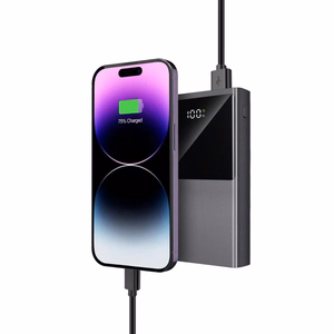 Powerbank Tech-Protect PB13 20000mAh 22.5W 2x USB-A / USB-C / Lightning USB-C / USB-A kaapelilla - harmaa