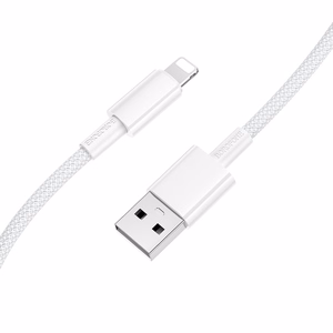 USB-kaapeli Borofone BX117 USB-A – Lightning 1,0 m valkoinen