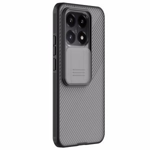 Nillkin CamShield Pro -suojakuori Xiaomi 15T -mallille, läpikuultava musta
