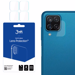3MK Flexible Glass Lens Hybridilasi Samsung Galaxy M12 kameralle 4 kpl