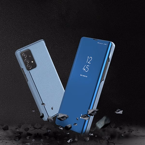 Clear View Kotelo flip cover Samsung Galaxy A73 musta