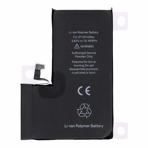 JCID Diagnosoitava (käytetty) Akku iPhone 15 Pro Max:lle 4780 mAh (suuri kapasiteetti)