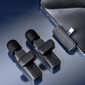 Blavec MK-01 ClipGo -nappimikrofonit, 2 kpl, USB-C (LMMK01-B) (väri: musta)