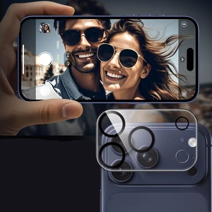 Tempered glass for camera Tech-Protect Cam Fit+ Apple iPhone 17 Pro Max clear