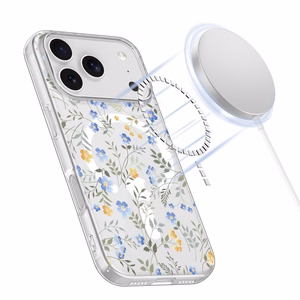 Tech-Protect FlexAir MagSafe Suojakuori iPhone 17 Pro Max:lle - Päivänkakkaroita ja Lehtiä