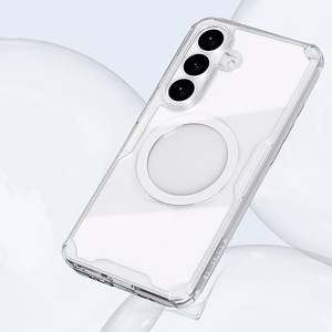 Nillkin Nature TPU Pro MagSafe yhteensopiva suojakuori Samsung Galaxy S26:lle valkoinen