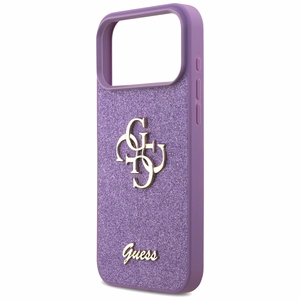 Guess Fixed Glitter Big 4G Suojakuori iPhone 17 Pro Maxille - violetti
