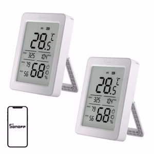 SONOFF ZigBee SNZB-02DR2 Temperature and Humidity Sensor, 2-Pack