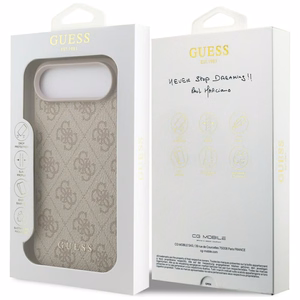 Guess Suojakuori iPhone 17 Air:lle GUHCP17MG4GFPI (PU 4G Classic) Vaaleanpunainen