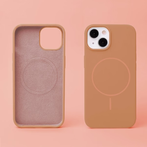 Silicone Thin Mag kotelo iPhone 17 Pro 6,3" karamelli