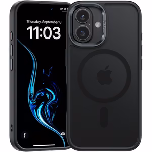 Benks Magnetic Mist Suojakuori metallikehyksellä iPhone 16 Plus:lle musta