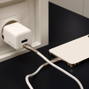 Forever TC-08-20AC GaN PD QC charger 1x USB-C 1x USB 20W white