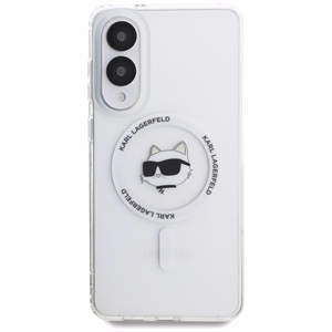 Karl Lagerfeld Choupette MagSafe -suojakuori Samsung Galaxy S25 Edge -puhelimelle, valkoinen