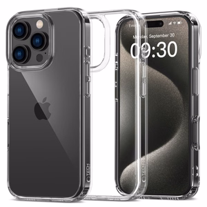 Tech-Protect FlexAir Hybrid Suojakuori iPhone 16 Pro:lle - läpinäkyvä