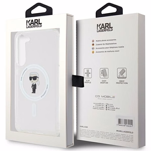 Karl Lagerfeld IML Ikonik MagSafe Suojakuori Samsung Galaxy S23+:lle - läpinäkyvä
