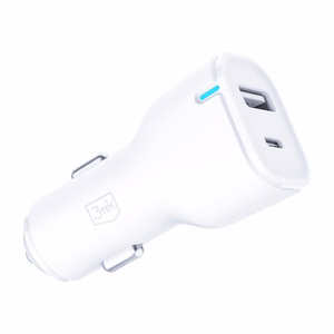 3mk Car Charger 20W PD3.0 QC 3.0 USB 1A1C - White