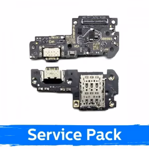 Charging Port Compatible with Xiaomi Redmi Note 12 Pro 5G with flex / silver (Service Pack)