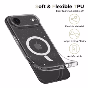 Tech-Protect FlexAir MagSafe Suojakuori iPhone 17 Air:lle - Kirkas Glitter