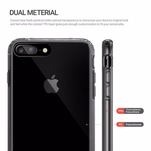 Obliq Naked Shield -suojakuori iPhone 8 Plus- / 7 Plus -puhelimelle, savunmusta
