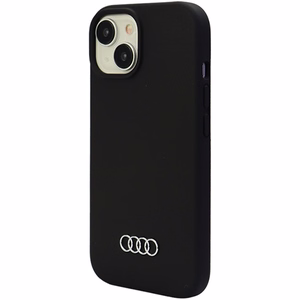 Audi silikonikuori iPhone 15:lle - musta