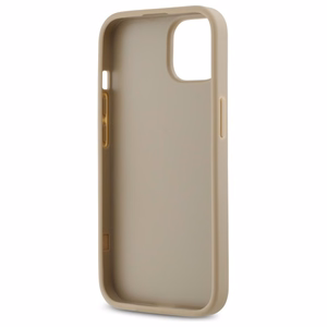 DKNY Quilted Stack Logo Suojakuori iPhone 14:lle - beige