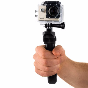 Kiinnike minijalustalla GoPro SJCAM -toimintakameroille - musta