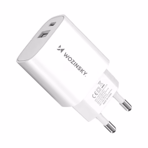 Wozinsky WGWCW USB-A USB-C 20W seinälaturi - valkoinen
