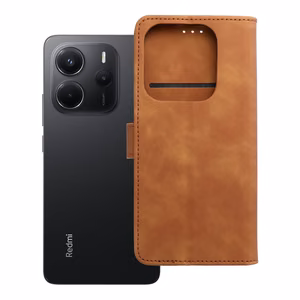 Läppäsuojakuori Xiaomi Redmi NOTE 14 5G:lle Tender Book ruskea