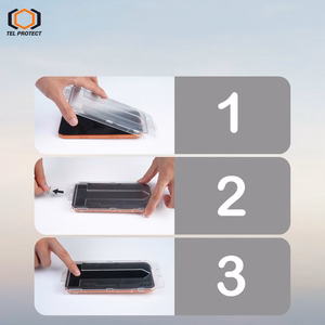 Tel Protect Dust-Free Easy Fit Full Glue 6D karkaistu lasi Samsung Galaxy S26 Ultra musta (sormenjäljen avauksella) - 2 kpl