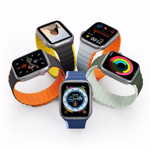 Magneettinen Apple Watch SE, 9, 8, 7, 6, 5, 4, 3, 2, 1 (41, 40, 38 mm) Dux Ducis Hihna (LD Version) - sininen