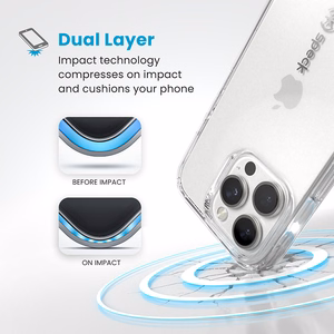 Speck GemShell -suojakuori iPhone 16 Pro:lle, Clear
