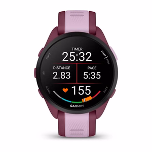 Garmin Forerunner 165 Music – GPS-älykello, AMOLED, 43 mm, violetti