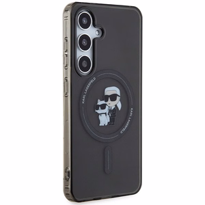 Karl Lagerfeld Suojakuori Samsung Galaxy S24:lle KLHMS24SHGKCNOK musta HC MAGSAFE IML C