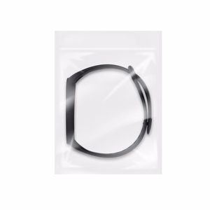Silikoninen hihna Xiaomi Mi Band 5 / 6 / 7:lle musta (01)