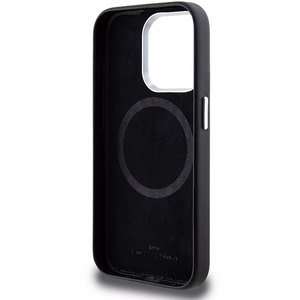 BMW Signature Wrapped Metal MagSafe Suojakuori iPhone 15 Pro:lle - musta