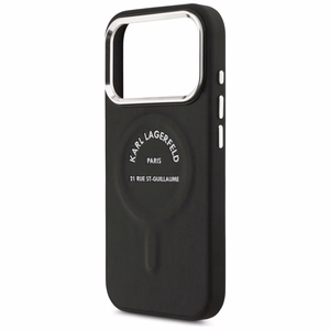Karl Lagerfeld Karl RSG Logo MagSafe suojakuori iPhone 17 Pro:lle - musta