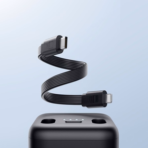 Joyroom JR-W13 5000mAh langaton virtapankki Apple Watchille + USB-C ja Lightning - musta