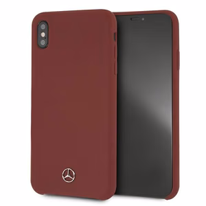 Mercedes Silicone Line kotelo iPhone Xs Max - punainen