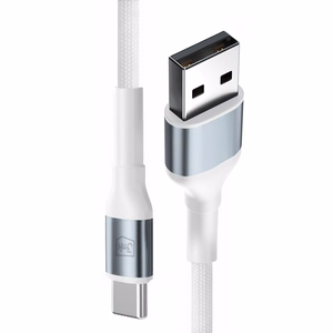 3mk Hyper Cable N-SERIES USB-A / USB-C 1m 9V/2A 18W - valkoinen